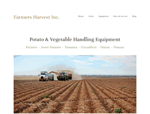 Tablet Screenshot of farmersharvestinc.com